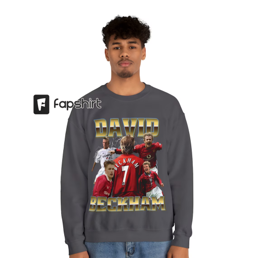 David Beckham vintage sweatshirt, Beckham bootleg shirt, Retro football shirt, Bootleg soccer tee, Manchester United t-shirt, Becks gift