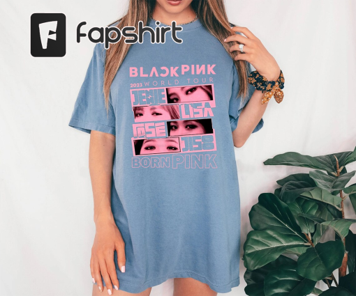 Retro Blackpink Born Pink World Tour Encore Kpop Shirt, Blackpink Lover Gift, Kpop Merch, Pink Venom Shirt