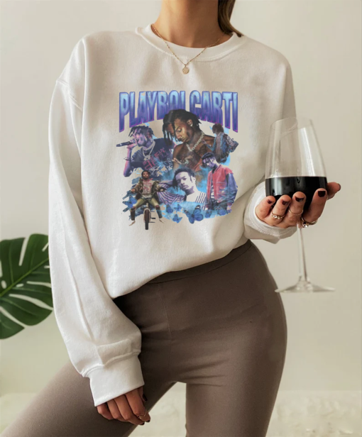 Playboi Carti Vintage Graphic Inspired T-Shirt | Carti Rap Y2k Shirt | Rapper 90s Graphic Unisex Tee | Retro Oversized Cute Fan Gift