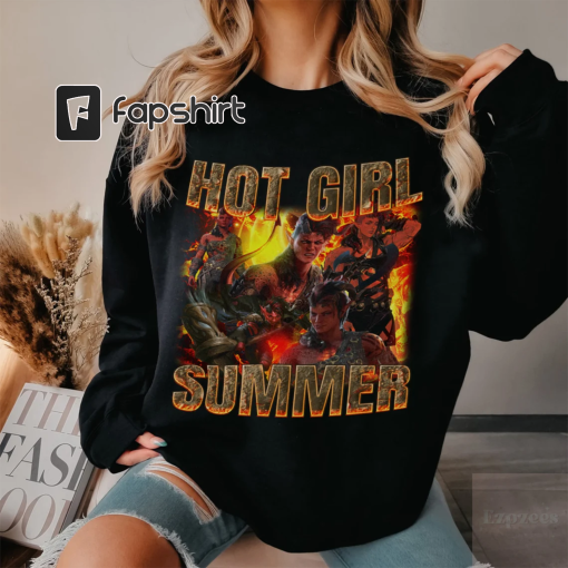 Hot Girl Summer Karlach Baldur’s Gate Comfort Colors Shirt, Baulders Baldur Shirt, Baldurs Gate Bulders Karlach Merch