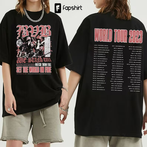 Black Veil Brides and VV (Ville Valo) Co-headline Tour 2023 Shirt, Black Veil Brides and VV 2023 Concert Shirt, Black Veil Brides and VV Tee