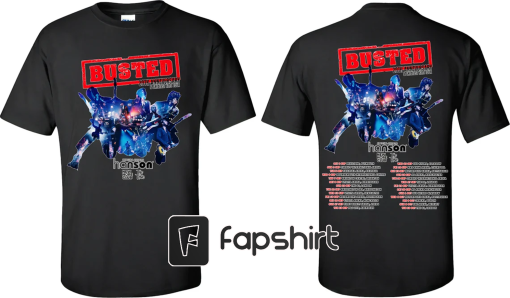 Busted UK Tour Tshirt 2023, Concert Tour, Busted Band,UK Europe Tour Album, Busted Reunion T-shirt T Shirt BU1