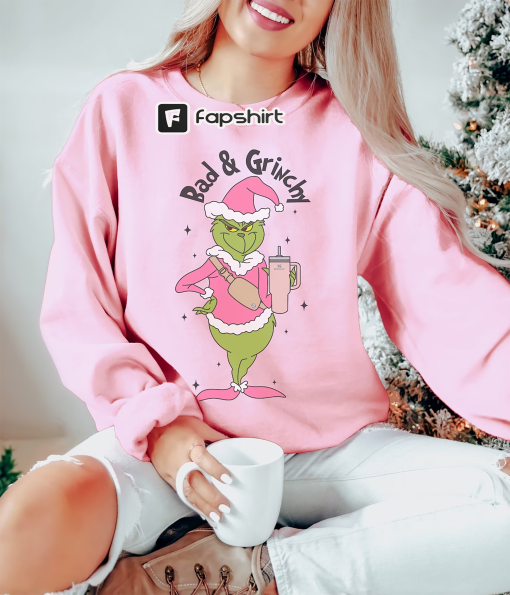 Grinchmas Sweatshirt, Stanley tumbler, grinch shirt, retro Christmas shirt, Christmas movie sweater, mean one shirt, green guy