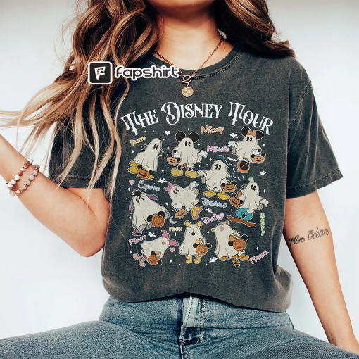 Comfort Colors® Disney Eras Tour Shirt, Eras Tour Halloween Shirt, Disney Ghost Shirt, Mickey Minnie Ghost Shirt, Disney Halloween Shirt