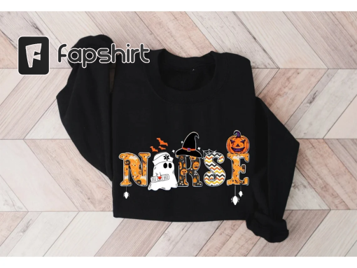 Halloween Nurse Shirt, Spooky Nurse T-shirt, School Nurse Sweatshirt, Nurse Life Hoodie, Halloween Nurse Outfit, Nursing Student Tee Gifts