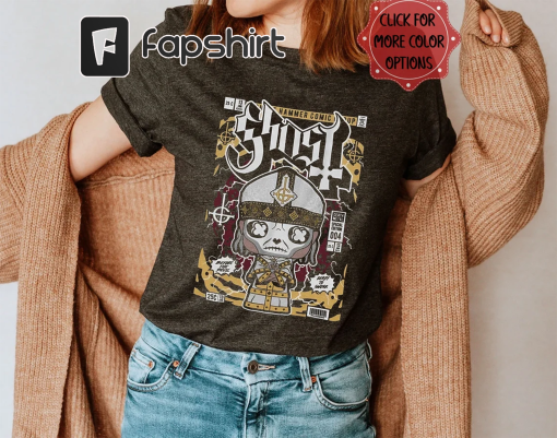 Rock Band Shirt, Ghost Comic Book Cover Shirt, Ghost Band Imperatour Tour 2023 T-Shirt, Rock Music Lover Shirt