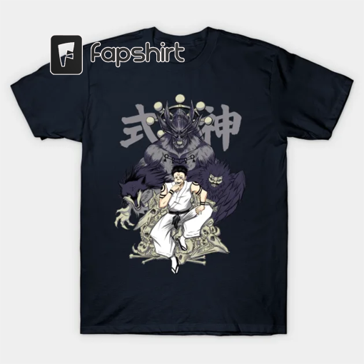 Jujutsu Vintage Washed Shirt, Megumi Gojo Anime Unisex Shirts, Cool Japanese Anime Manga Graphic Tees Gift