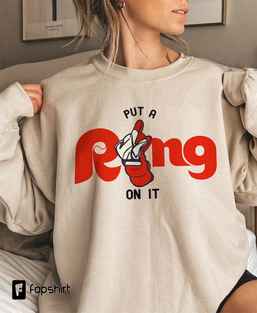 Castellanos Ring Finger Put a Ring On it Series Phils Fan Shirt | Hooded | Long Sleeve | Sweatshirt