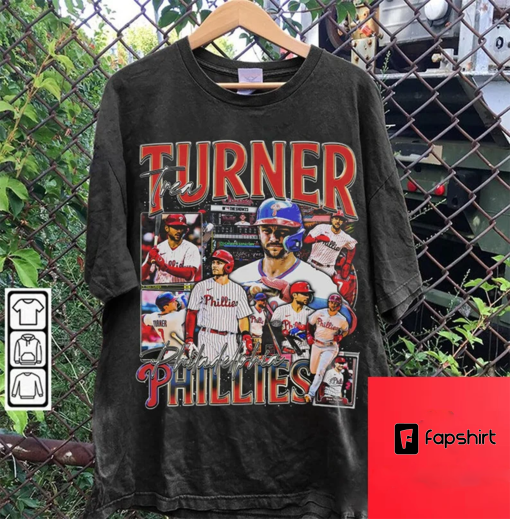 Trea Turner 90s Graphic Style T-Shirt, Trea Turner Shirt, Vintage Oversized Sport Tee, Retro American Baseball Bootleg Gift