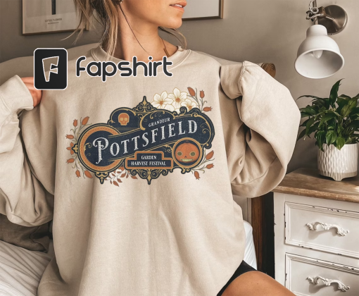 Vintage Pottsfield Harvest Festival Sweater Halloween Gift Sweatshirt Over The Garden Pottsfield Pumpkin Patch Garden Gothic Inspired Shirt