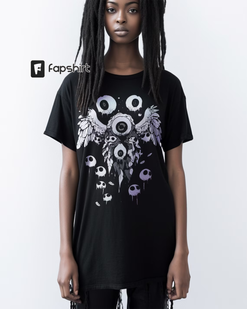 Weirdcore Eyeball T-Shirt | Dreamcore Aesthetic | Grunge Clothing | Edgy Trippy Shirt | Horror eGirl clothes | Dark Pastel Goth