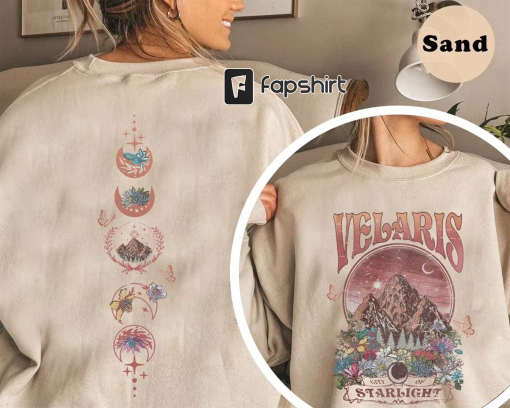 Velaris City Of Starlight ACOTAR Two-Sided Sweatshirt, The Night Court Shirt, Court of Dreams, Rhysand, Cassian, Sarah J Maas, Booklover Tee