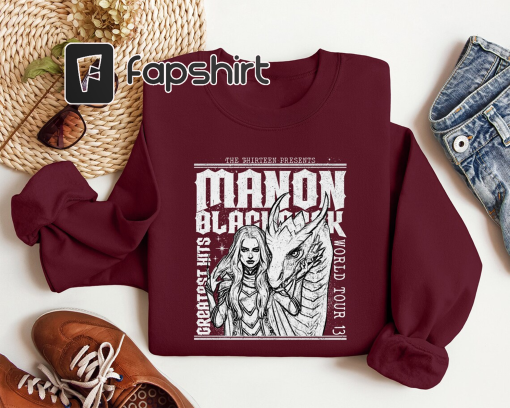 Manon Blackbeak Throne of Glass Sweatshirt ,Sarah J Maas Merch,Rowan Whitethorn Shirt, ACOTAR Crescent City Rhysand Shirt,The Thirteen Shirt