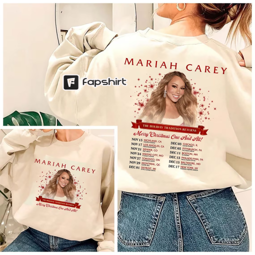 Mariah Carey 2023 Tour Shirt, Mariah Carey Merry Christmas One and All Tour 2023 Shirt, All I Want For Christmas, Mariah Carey Sweatshirt