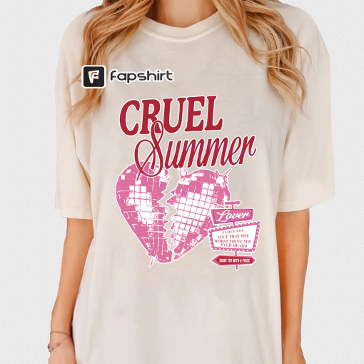 Cruel Summer T-shirt Gift For Fans, Concert Shirt, Music Tour T-Shirt, Summer Concert Tee, Cruel Summer Merch Tee, Cute Album Shirt