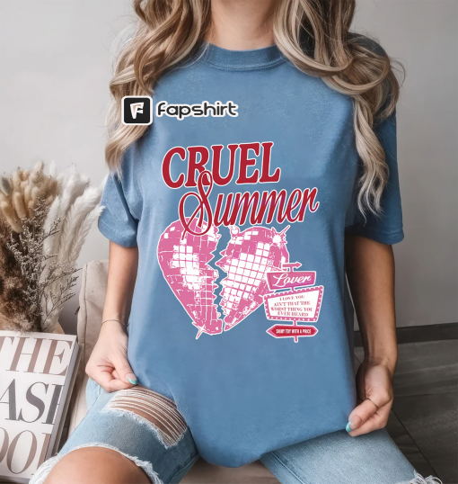 Cruel Summer T-shirt Gift For Fans, Concert Shirt, Music Tour T-Shirt, Summer Concert Tee, Cruel Summer Merch Tee, Cute Album Shirt