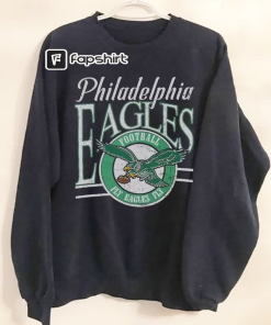 Vintage Philadelphia Eagles Football Sweatshirt, Retro NFL…