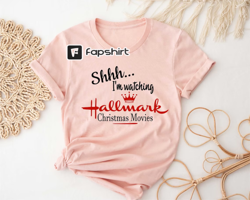 I’m Watching Hallmark Christmas Movies Sweatshirts,Christmas Shirt,Hallmark Christmas Movies Shirt,Holiday Spirit Shirts, Cute Christmas Tee