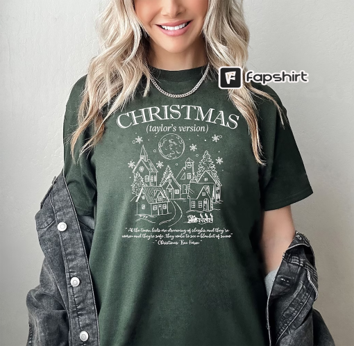 Taylor Christmas Taylor’s Version Shirt, Christmas tree farm shirt Merry Christmas Funny Shirt Taylor Shirt Holiday Tee Music Lover Gift