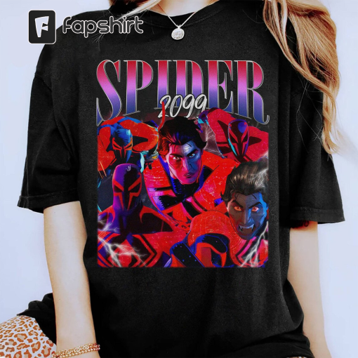 Spider Man 2099 Shirt | Vintage Spider 2099 Shirt | Homage Spider 2099 Shirt | Miguel O’Hara Spider Man Across The Spider-Verse Shirt