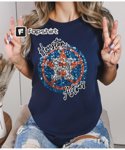 Astros Tee, Faux Sequins, Houston Astros Unisex…