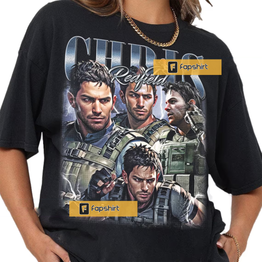 Limited Chris Redfield Vintage T-Shirt, Gift For Women and Man Unisex T-Shirt