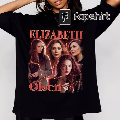 Retro Elizabeth Olsen Shirt, Vintage Elizabeth Olsen Homage T-shirt, Elizabeth Actress, Scarlet Retro 90s Sweater, Elizabeth Olsen Tee