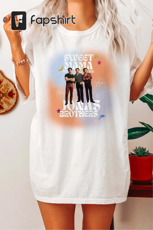 Jonas Brothers Double Sided T shirt, Jonas Brothers Tour Shirt, Jonas Brothers Waffle House Sweatshirt, 5 Albums 1 Night Tour T-Shirt