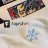 Genshin Impact Beidou Face Boxed Embroidered Crewneck + Sleeve