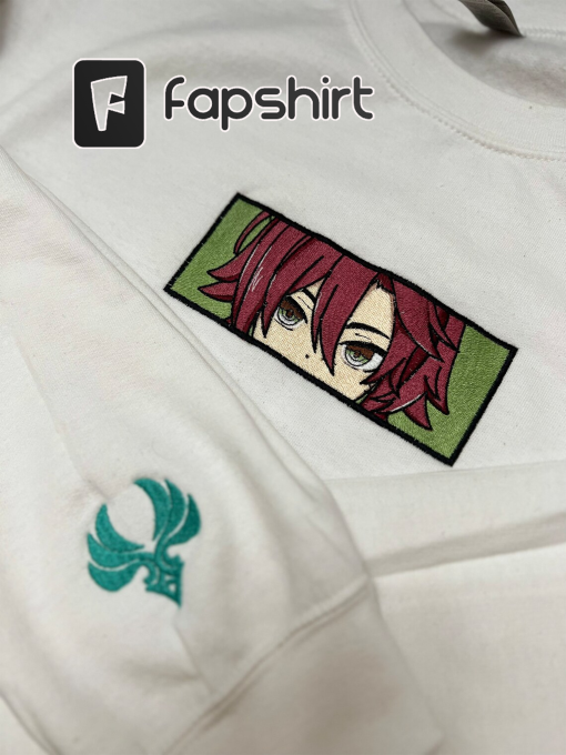 Genshin Impact Heizou Embroidered Hoodie + Sleeve