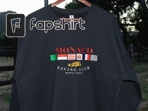 Monaco Racing Club Sweatshirt, Monaco Sweatshirt, Vintage, Monaco Sweatshirt, Racing Sweatshirt, Car Sweatshirt, Motorsport Apparel