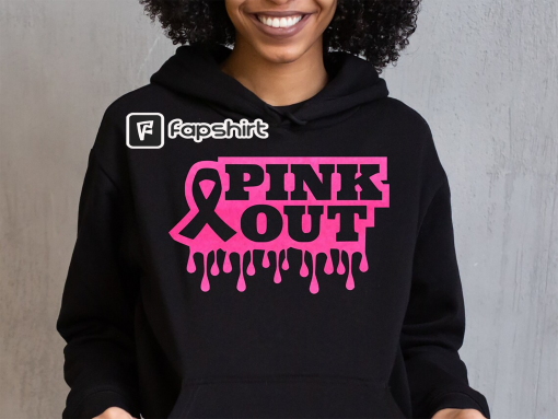 Pink Out Drip Breast Cancer shirt