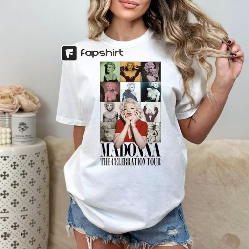 Vintage Retro Madonna Shirt, Madonna Graphic T-Shirt, Concert Tee, 2023 Music Tour Shirt , Madonna The Celebration Tour Sweatshirt Hoodie