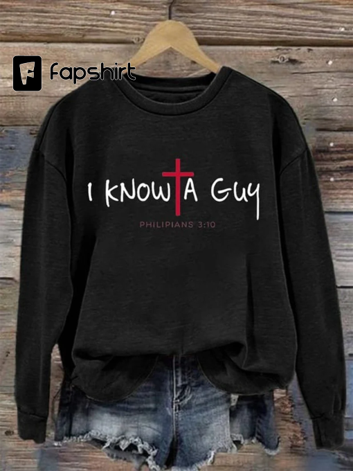 Jesus I Can’T But I Know A Guy Christian Shirt, Jesus Sweatshirt, Christian Gifts, Christian Apparel, Faith Sweatshirts, Retro Faith Shirt