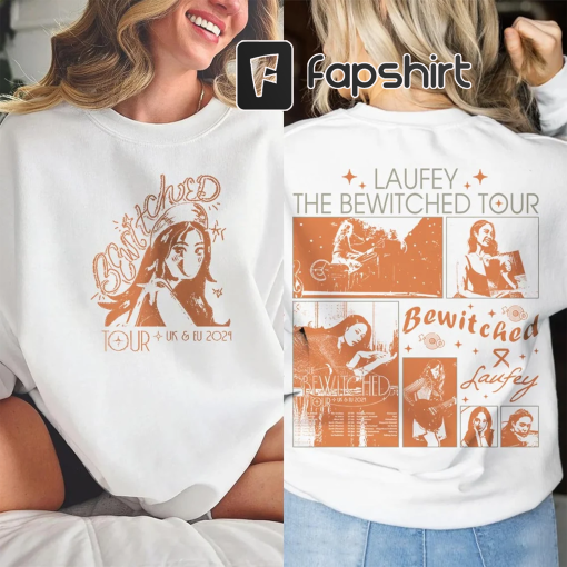 Laufey The Bewitched Tour 2023 Music Shirt 2 Sides, Vintage 90s Y2K Sweatshirt, Laufey Concert Tickets Unisex Gift Hoodie 1110M MLUD