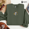 The Lord is My Shepherd Embroidered Crewneck Sweatshirt | Psalm 23:1 Christian Apparel Sheep Blue Green Spring Country Grandma Sweatshirt