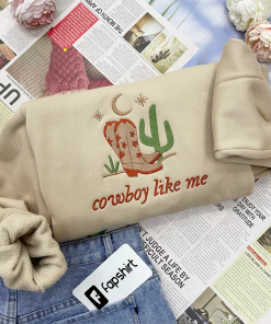 Cowboy Like Me Embroidered Sweatshirt