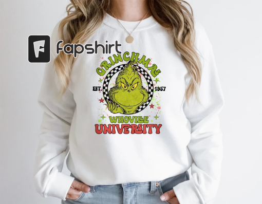 Grinch Christmas Funny Sweatshirt, Grinch Christmas Sweatshirt, Christmas Sweatshirt, Grinchmas Sweatshirt, Christmas Vibes, Funny Christmas