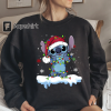 Disney Stitch Santa Christmas Light Sweatshirt, Lilo And Stitch Christmas Shirt, Christmas Disneyland