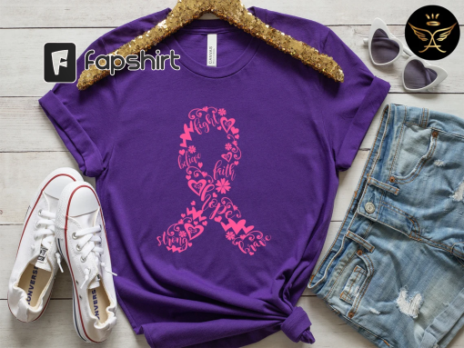 Breast Cancer Shirt, Cancer Ribbon Shirt, Pink Ribbon Shirt, Breast Cancer Awareness Shirt, Nurse Shirt, Breast Cancer Gifts