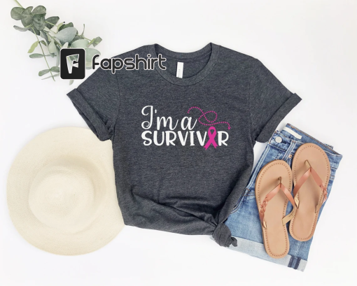 I’m a Survivor Shirt, Pink Ribbon Shirt, Breast Cancer Shirt, Cancer Awareness, Cancer Survivor, Cancer Shirt, Breast Cancer Gift,