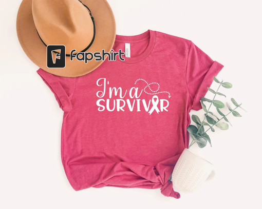 I’m a Survivor Shirt, Pink Ribbon Shirt, Breast Cancer Shirt, Cancer Awareness, Cancer Survivor, Cancer Shirt, Breast Cancer Gift,