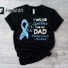 Prostate Cancer Awareness Shirt, I Wear Light Blue For My Dad Tee, Supporting Father T-shirt, Light Blue Ribbon Tee, Survivor Dad Gift Shirt