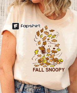 Snoopy Shirt, Fall Snoopy Shirt, Cartoon Dog…