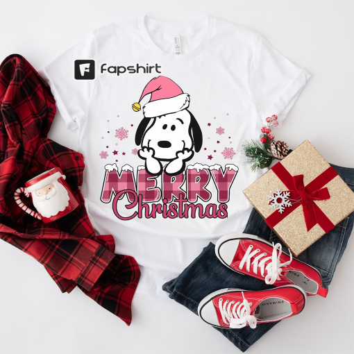 Snoopy Christmas Shirt, Christmas Shirt, Peanuts Snoopy Christmas Shirt, Cute Snoopy Shirt, Merry Christmas Gift Shirt, Funny Snoopy T-Shirt