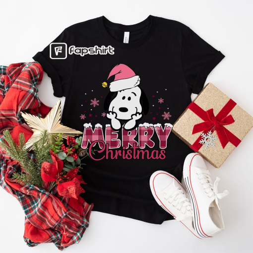 Snoopy Christmas Shirt, Christmas Shirt, Peanuts Snoopy Christmas Shirt, Cute Snoopy Shirt, Merry Christmas Gift Shirt, Funny Snoopy T-Shirt