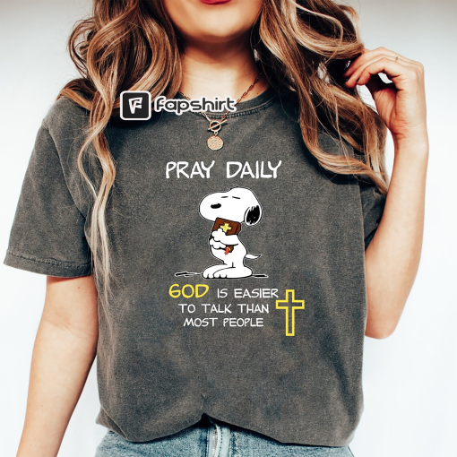 Pray Daily Snoopy Shirts