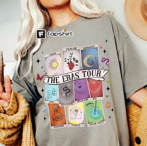 Limited The Eras Tarot Unisex T-shirt, Tarot Card Shirt, Reputation Card Sweatshirt, Bookish Shirt, Eras Tarot Card Tee, Optimistic Hoodie