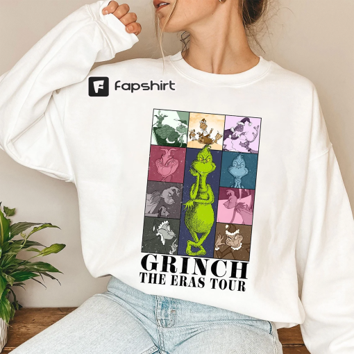 Grinch The Eras Tour 2023 Sweatshirt, Merry Grinchmas T-shirt, Funny Grinch Tee Hoodie, Grinch Schedule Tee, Christmas 2023,Christmas Family