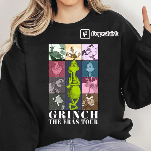 Grinch The Eras Tour 2023 Sweatshirt, Merry Grinchmas T-shirt, Funny Grinch Tee Hoodie, Grinch Schedule Tee, Christmas 2023,Christmas Family